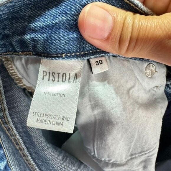 PISTOLA Nico High Rise Mom Jeans in Wanderer Size 30 Distressed Size 10 - Picture 6 of 12